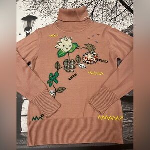 Whimsical Vintage folk cottage core sweater